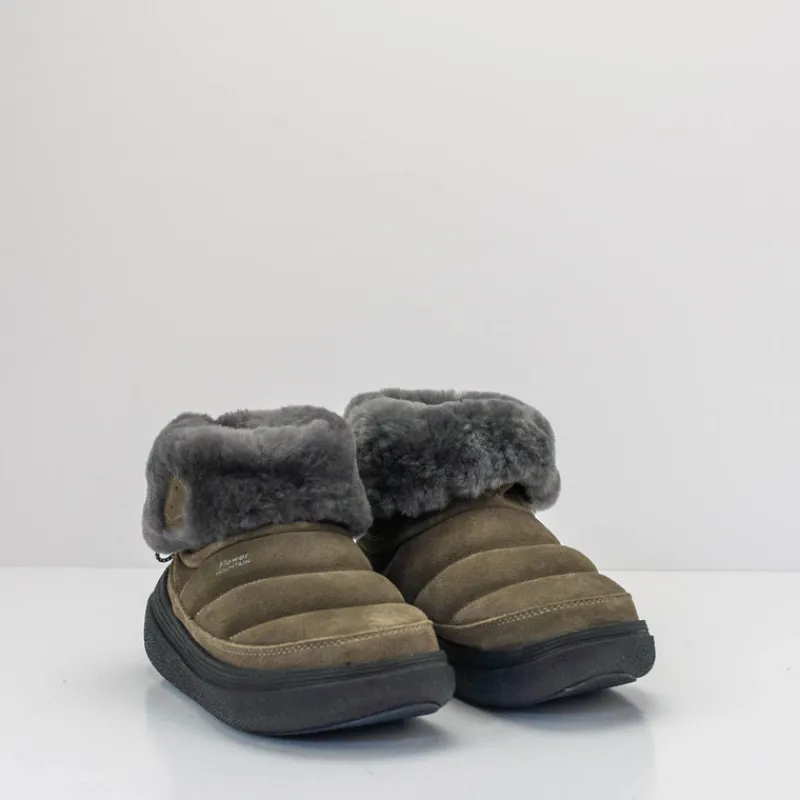 Mujer FLOWER MOUNTAIN Zapatillas Deportivas-ZAPATILLA - - FAMI MID WOMAN SUEDE SHEARLING MILITARY