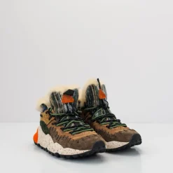 Mujer FLOWER MOUNTAIN Zapatillas Deportivas-ZAPATILLA - - MORICAN UNI SUEDE WOOLEN SHEARLING BROWN