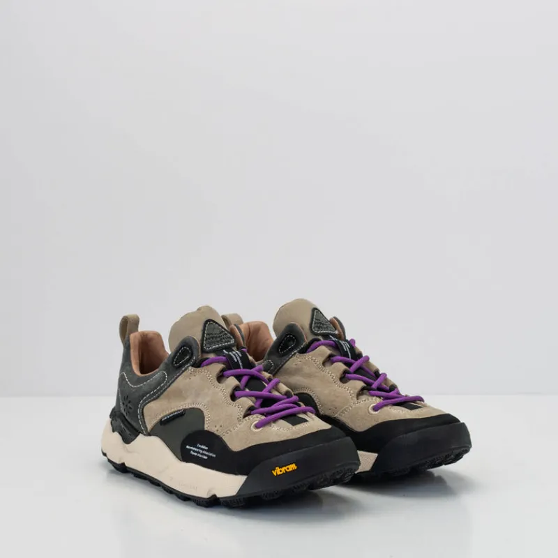 Mujer FLOWER MOUNTAIN Zapatillas Deportivas-ZAPATILLA - - BACK COUNTRY UNI SUEDE VINTAGE NYLON GREY ANTHRACITE
