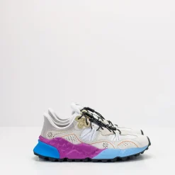 Mujer FLOWER MOUNTAIN Zapatillas Deportivas-ZAPATILLA - - TIGER HILL UNI SUEDE MESH PONY HAIR WHITE LIME