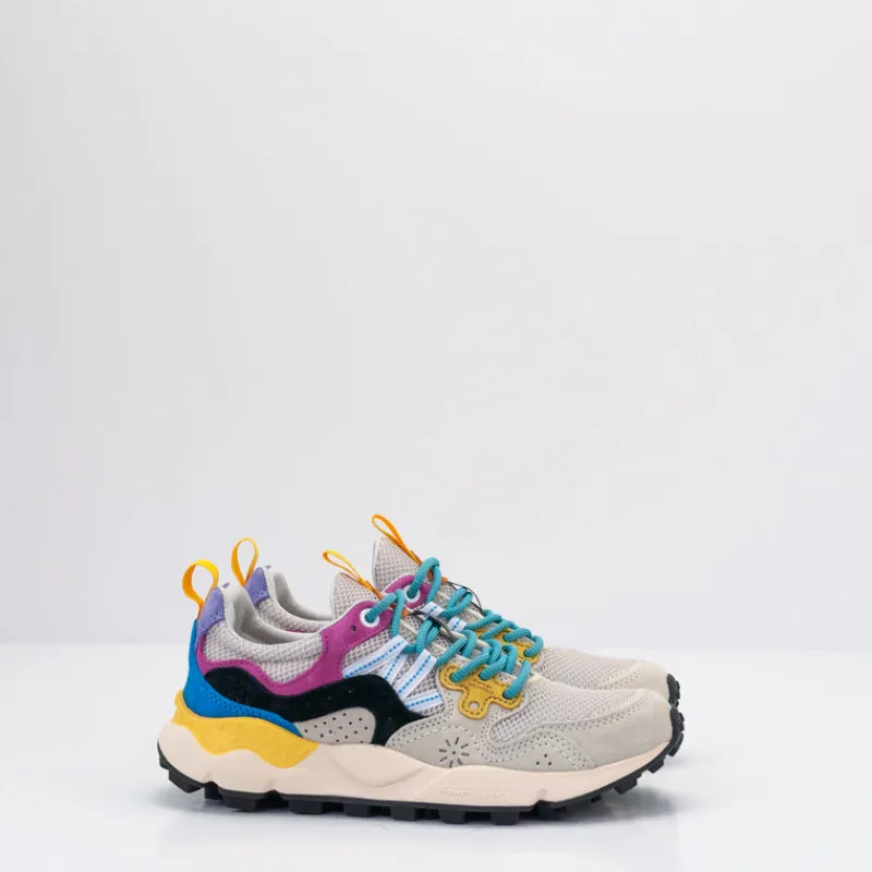 Mujer FLOWER MOUNTAIN Zapatillas Deportivas-ZAPATILLA - - YAMANO 3 UNI SUEDE RETE MILK BEIGE