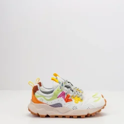 Mujer FLOWER MOUNTAIN Zapatillas Deportivas-ZAPATILLA - - YAMANO 3 WOMAN LAISO ECO SUEDE ECO NYLON WHITE MULTI