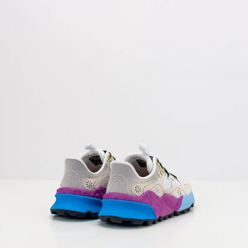 Mujer FLOWER MOUNTAIN Zapatillas Deportivas-ZAPATILLA - - TIGER HILL UNI SUEDE MESH PONY HAIR WHITE LIME