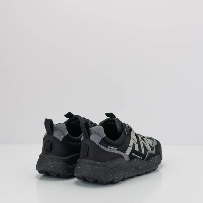 Hombre FLOWER MOUNTAIN Zapatillas Deportivas-ZAPATILLA - - IWANO UNI SUEDE NYLON ANTHRACITE ACCIAIO