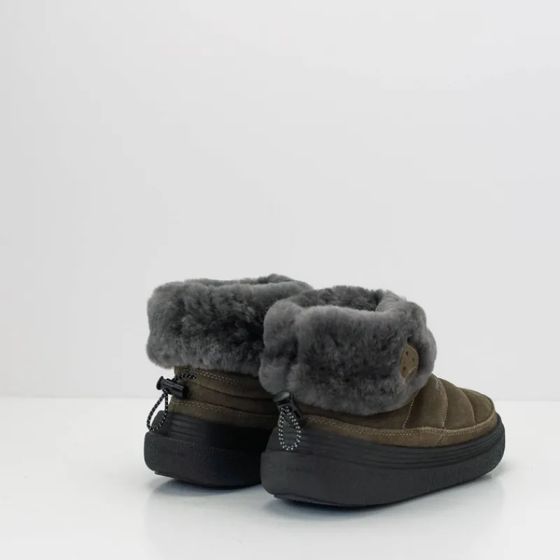 Mujer FLOWER MOUNTAIN Zapatillas Deportivas-ZAPATILLA - - FAMI MID WOMAN SUEDE SHEARLING MILITARY
