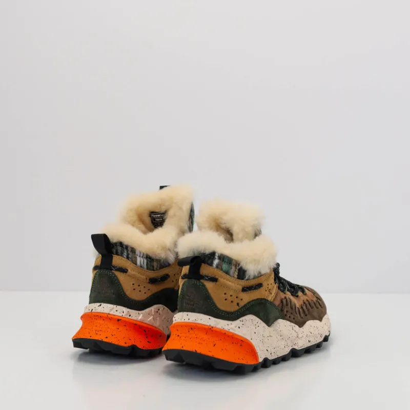 Mujer FLOWER MOUNTAIN Zapatillas Deportivas-ZAPATILLA - - MORICAN UNI SUEDE WOOLEN SHEARLING BROWN