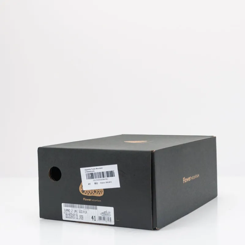 Hombre FLOWER MOUNTAIN Zapatillas Deportivas-ZAPATILLA - - IWANO 2 UNI SUEDE NYLON BLACK COGNAC YELLOW