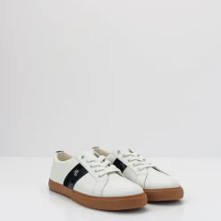 Mujer RALPH LAUREN Zapatillas Deportivas-ZAPATILLA - POLO - JANSON II SNEAKERS LOW TOP LACE SNOW WHITE BLACK