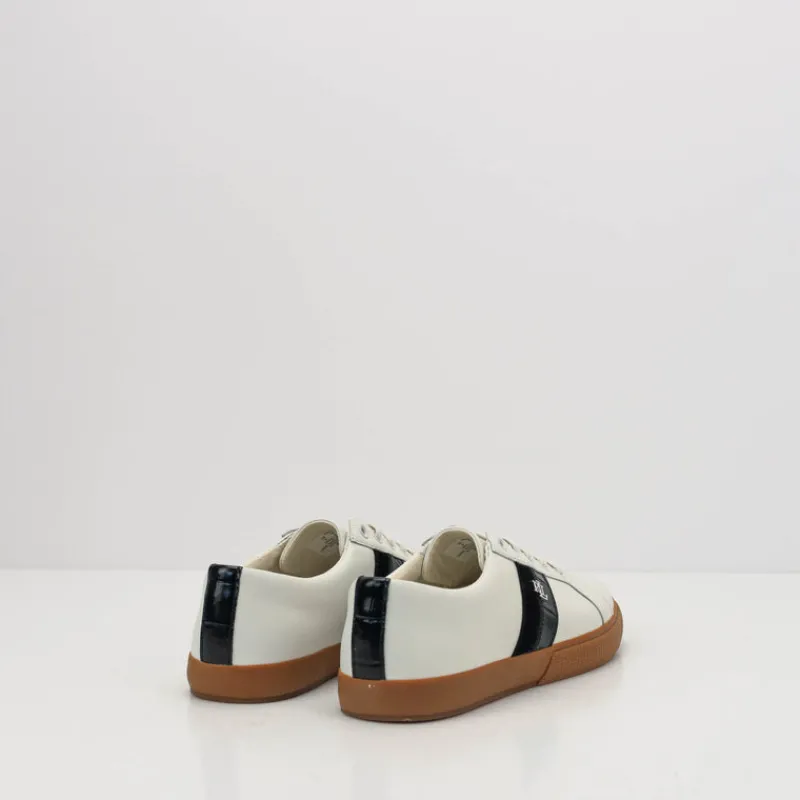 Mujer RALPH LAUREN Zapatillas Deportivas-ZAPATILLA - POLO - JANSON II SNEAKERS LOW TOP LACE SNOW WHITE BLACK