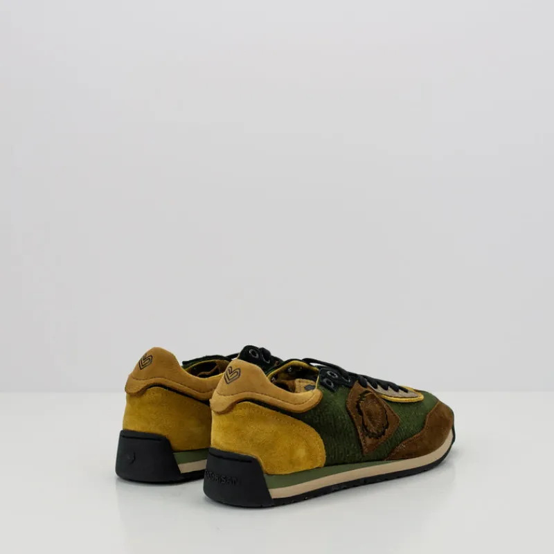 Hombre SATORISAN Zapatillas Deportivas-ZAPATILLA - - ENSO TWILL FELT KHAKI PSYCHADELIC