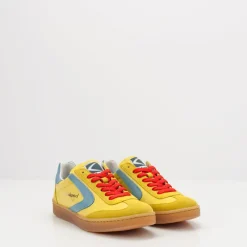 Mujer VALSPORT Zapatillas Deportivas-ZAPATILLA - - OLIMPIA LEATHER SUEDE GIALLO AZZURRO