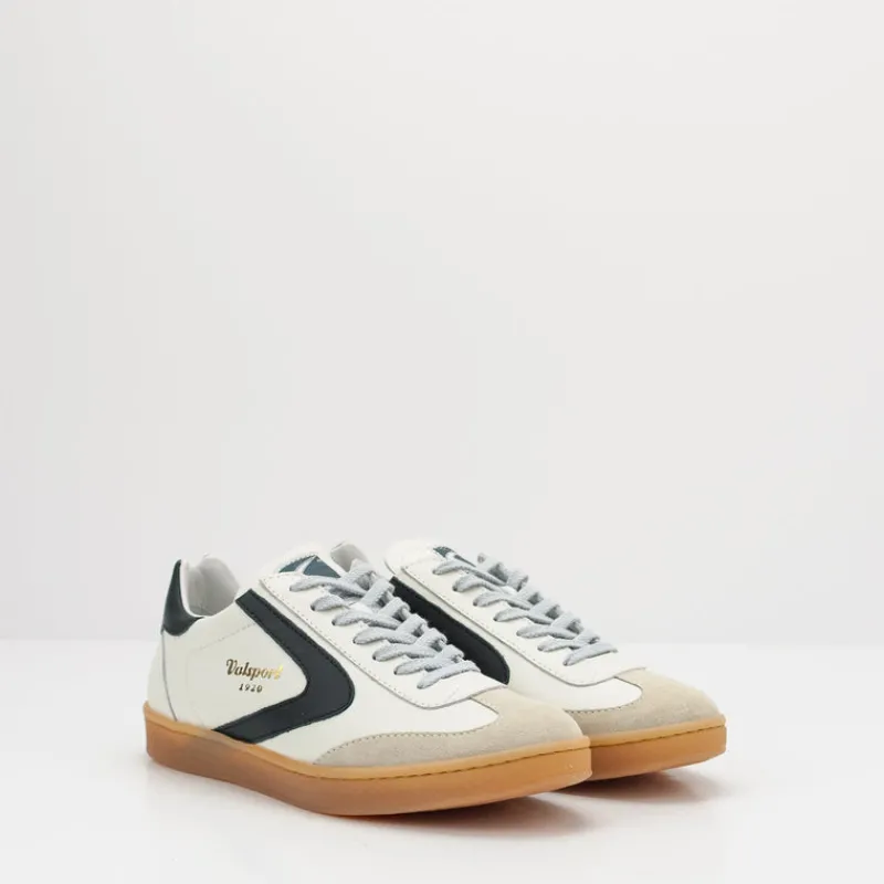 Hombre VALSPORT Zapatillas Deportivas-ZAPATILLA - - OLIMPIA LEATHER SUEDE BIANCO NERO