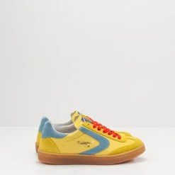 Mujer VALSPORT Zapatillas Deportivas-ZAPATILLA - - OLIMPIA LEATHER SUEDE GIALLO AZZURRO