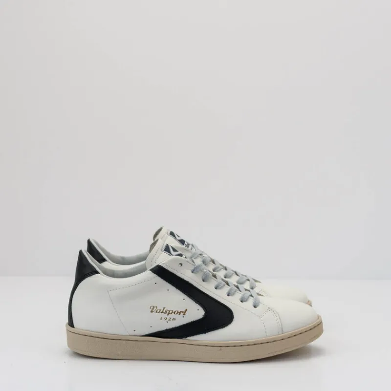 Hombre VALSPORT Zapatillas Deportivas-ZAPATILLA - - TOURNAMENT NAPPA SUEDE BIANCO NERO VT1244M
