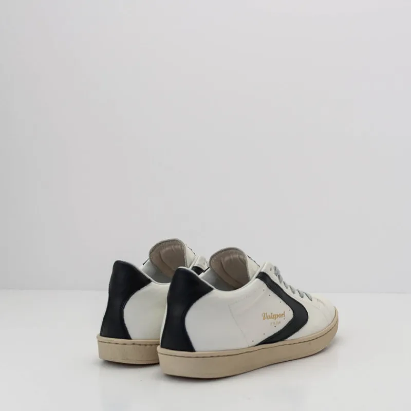 Hombre VALSPORT Zapatillas Deportivas-ZAPATILLA - - TOURNAMENT NAPPA SUEDE BIANCO NERO VT1244M
