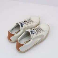 Hombre VALSPORT Zapatillas Deportivas-ZAPATILLA - - TOURNAMENT MIX NAPPA SUEDE BIANCO PANNA COGNAC VT2451M