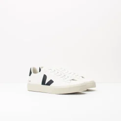 Mujer VEJA Zapatillas Deportivas-ZAPATILLA - - CAMPO CHROMEFREE LEATHER EXTRA WHITE BLACK CP051537