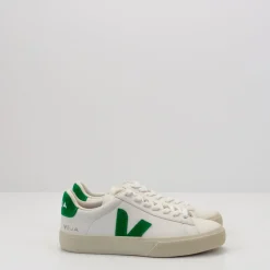 Mujer VEJA Zapatillas Deportivas-ZAPATILLA - - CAMPO CHROMEFREE LEATHER EXTRA WHITE EMERAUDE CP0503690