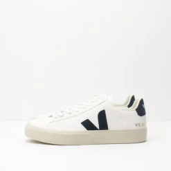 Hombre VEJA Zapatillas Deportivas-ZAPATILLA - - CAMPO CHROMEFREE LEATHER EXTRA WHITE BLACK CP051537 HOMBRE