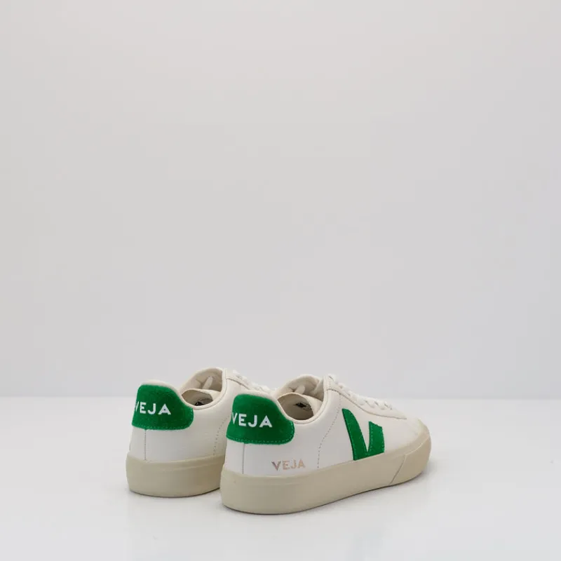 Mujer VEJA Zapatillas Deportivas-ZAPATILLA - - CAMPO CHROMEFREE LEATHER EXTRA WHITE EMERAUDE CP0503690