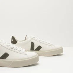 Mujer VEJA Zapatillas Deportivas-ZAPATILLA - - CAMPO CHROMEFREE LEATHER EXTRA WHITE KAKI CP052347