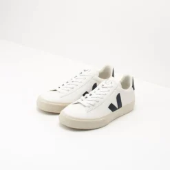Hombre VEJA Zapatillas Deportivas-ZAPATILLA - - CAMPO CHROMEFREE LEATHER EXTRA WHITE BLACK CP051537 HOMBRE