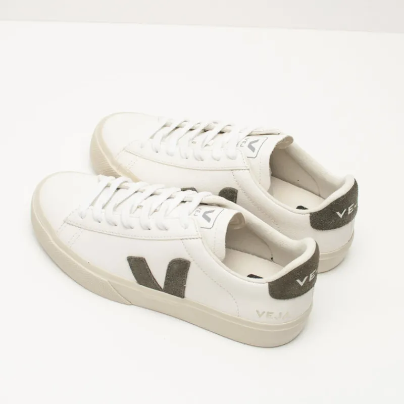 Mujer VEJA Zapatillas Deportivas-ZAPATILLA - - CAMPO CHROMEFREE LEATHER EXTRA WHITE KAKI CP052347