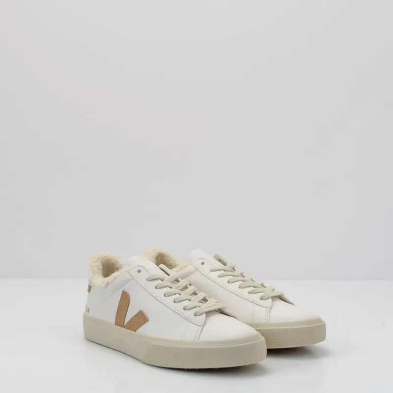 Mujer VEJA Zapatillas Deportivas-ZAPATILLA - - CAMPO WINTER CHROMEFREE LEATHER EXTRA WHITE DESERT CW0503830