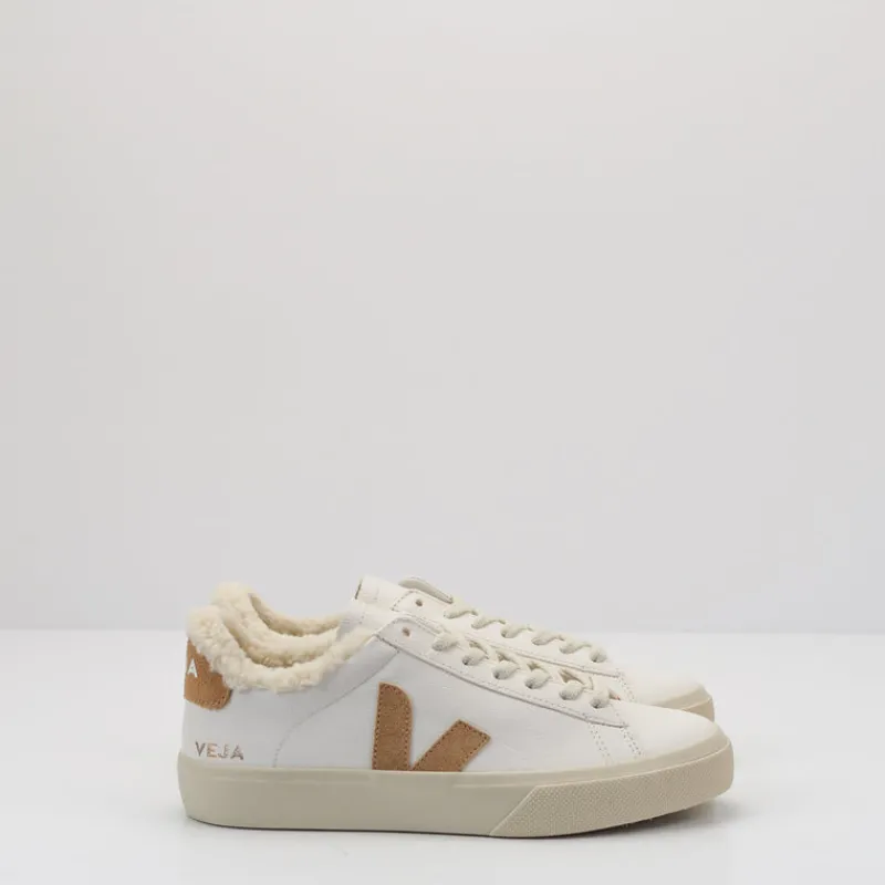 Mujer VEJA Zapatillas Deportivas-ZAPATILLA - - CAMPO WINTER CHROMEFREE LEATHER EXTRA WHITE DESERT CW0503830