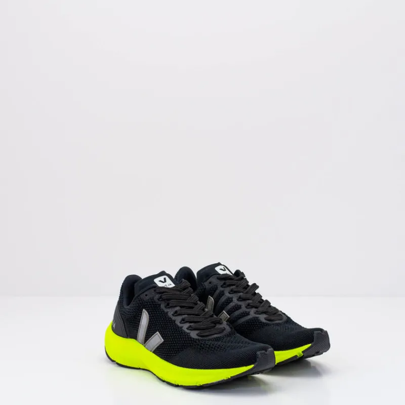 Mujer VEJA Zapatillas Deportivas-ZAPATILLA - - MARLIN LT V-KNIT BLACK KAKI JAUNE FLUO LT1002626