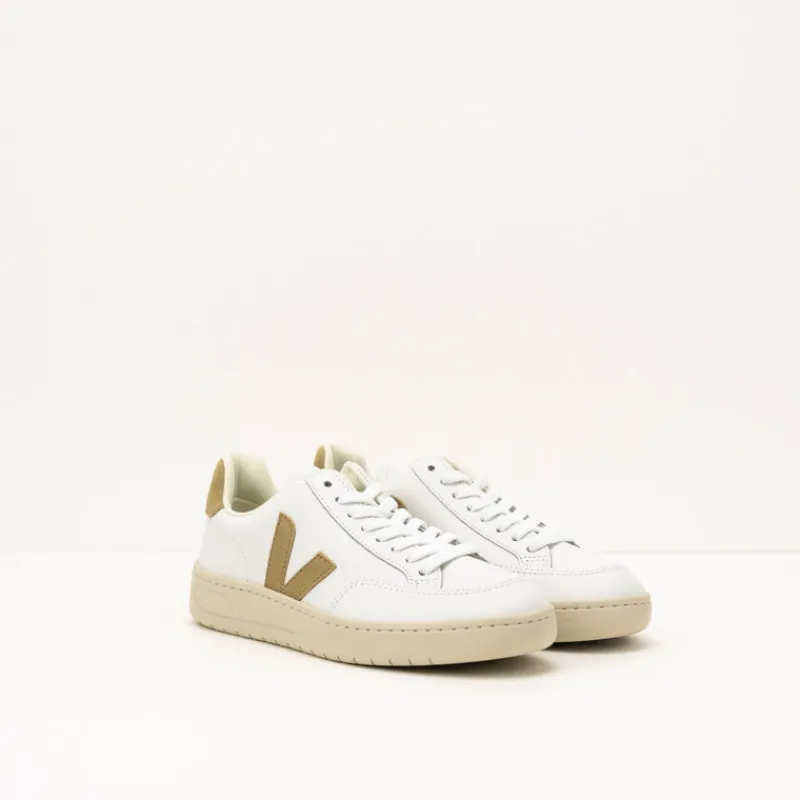 Mujer VEJA Zapatillas Deportivas-ZAPATILLA - - V-12 LEATHER EXTRA WHITE DUNE XD0202896A