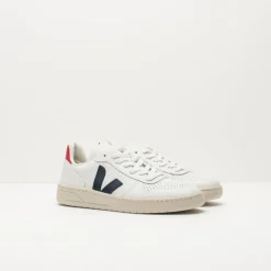 Mujer VEJA Zapatillas Deportivas-ZAPATILLA - - V-10 LEATHER EXTRA WHITE NAUTICO PEKIN VX021267