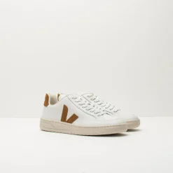 Hombre VEJA Zapatillas Deportivas-ZAPATILLA - - V-12 LEATHER EXTRA WHITE CAMEL XD0202322 HOMBRE