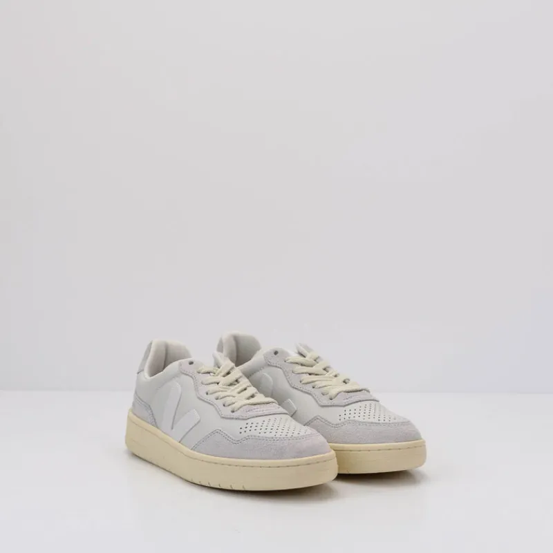 Mujer VEJA Zapatillas Deportivas-ZAPATILLA - - V-90 LEATHER GRAVEL WHITE VD2003379A MUJER