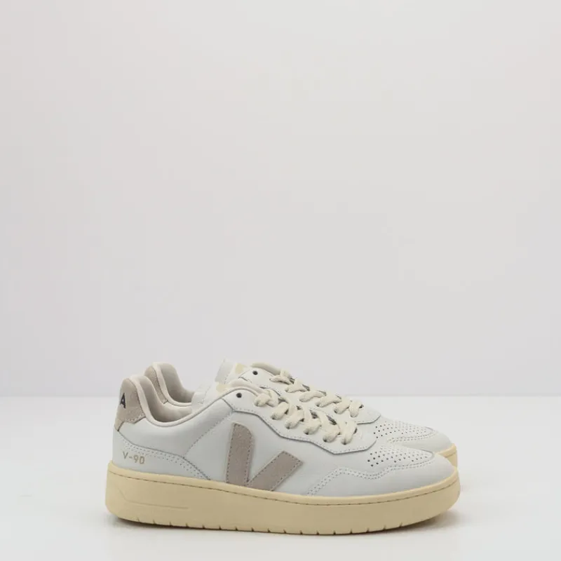 Mujer VEJA Zapatillas Deportivas-ZAPATILLA - - V-90 LEATHER EXTRA WHITE NATURAL MUJER VD2003655