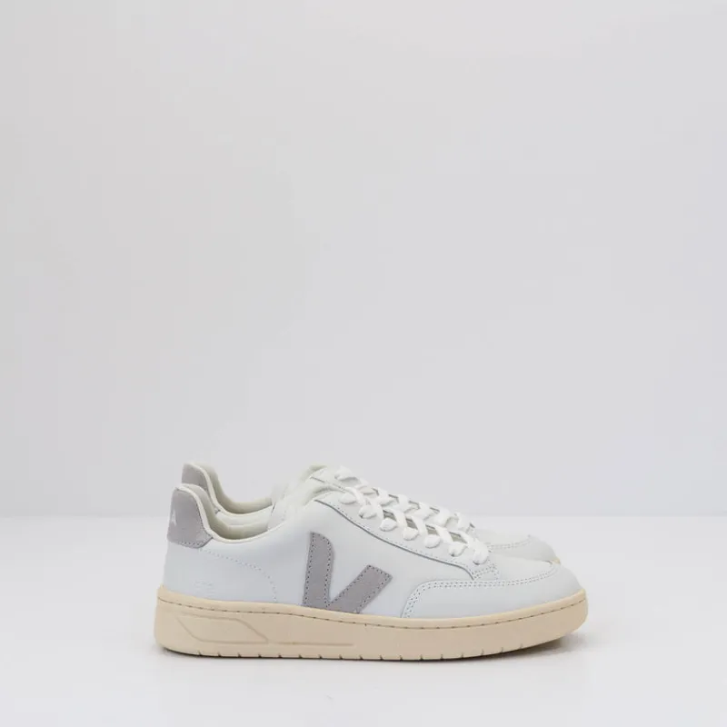 Mujer VEJA Zapatillas Deportivas-ZAPATILLA - - V-12 LEATHER EXTRA WHITE LIGHT GREY XD0203484A