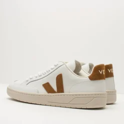 Hombre VEJA Zapatillas Deportivas-ZAPATILLA - - V-12 LEATHER EXTRA WHITE CAMEL XD0202322 HOMBRE