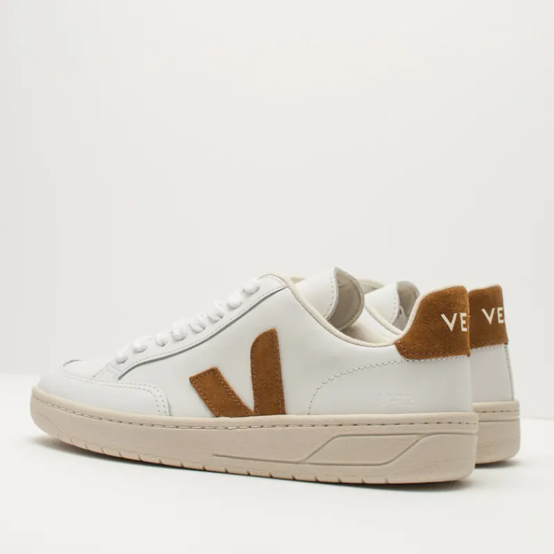 Hombre VEJA Zapatillas Deportivas-ZAPATILLA - - V-12 LEATHER EXTRA WHITE CAMEL XD0202322 HOMBRE