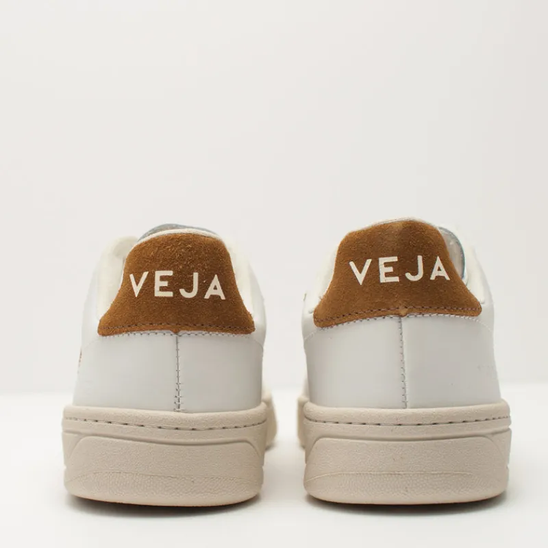 Hombre VEJA Zapatillas Deportivas-ZAPATILLA - - V-12 LEATHER EXTRA WHITE CAMEL XD0202322 HOMBRE