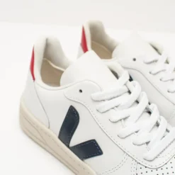 Mujer VEJA Zapatillas Deportivas-ZAPATILLA - - V-10 LEATHER EXTRA WHITE NAUTICO PEKIN VX021267