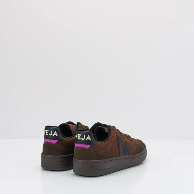 Mujer VEJA Zapatillas Deportivas-ZAPATILLA - - V-90 SUEDE WALNUT BLACK VD0303663