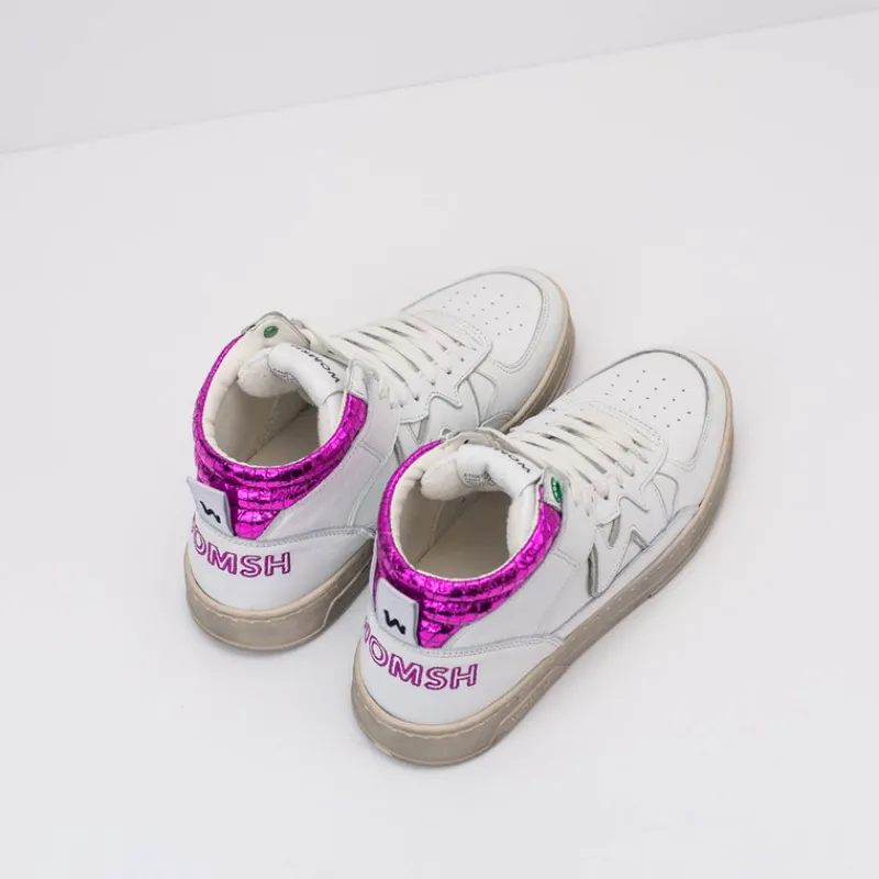 Mujer WOMSH Zapatillas Deportivas-ZAPATILLA - - HARLEM WHITE FUXIA