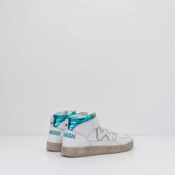 Mujer WOMSH Zapatillas Deportivas-ZAPATILLA - - HARLEM WHITE TURQUOIS