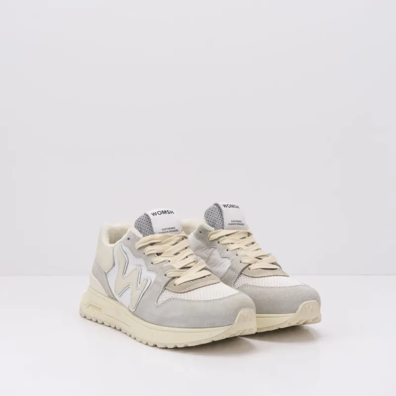 Mujer WOMSH Zapatillas Deportivas-ZAPATILLA - - LEATHER WISE WHITE