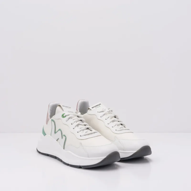 Mujer WOMSH Zapatillas Deportivas-ZAPATILLA - - VEGAN WAVE WHITE MINT