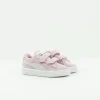 PUMA Zapatillas Deportivas-ZAPATILLA DE NIÑA - - SUEDE 2 STRAPS INF PINK LADY TEAM GOLD 356274 23
