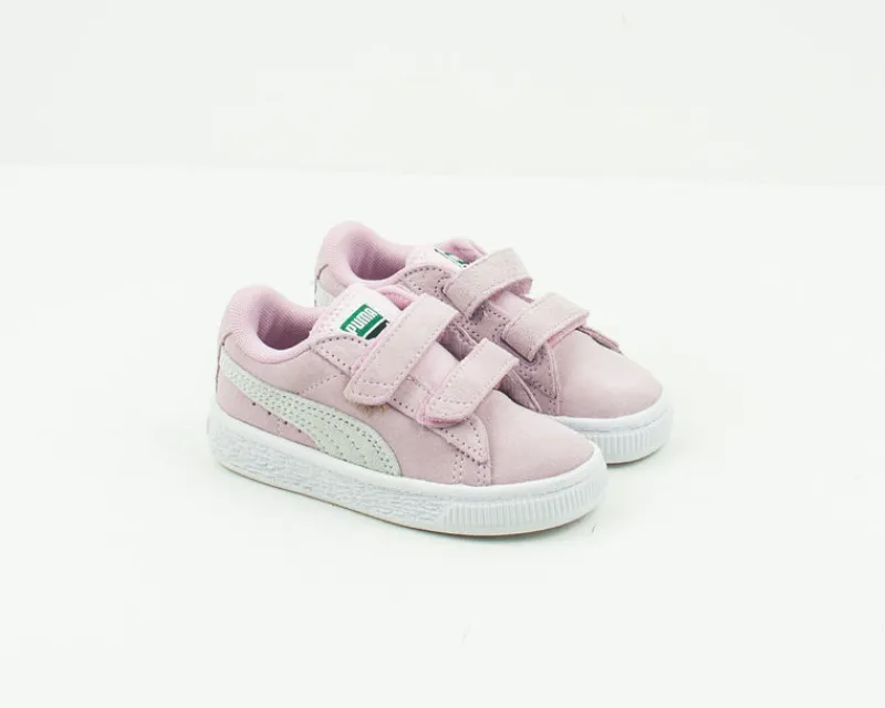 PUMA Zapatillas Deportivas-ZAPATILLA DE NIÑA - - SUEDE 2 STRAPS INF PINK LADY TEAM GOLD 356274 23