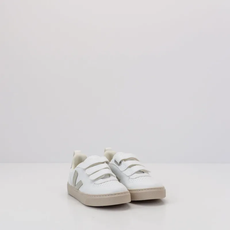 VEJA Zapatillas Deportivas-ZAPATILLA DE NIÑO Y NIÑA - - SMALL V-10 VELCRO CWL WHITE NATURAL 28-35