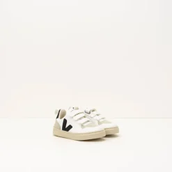 VEJA Zapatillas Deportivas-ZAPATILLA DE NIÑO Y NIÑA - - SMALL V-10 VELCRO CWL WHITE BLACK 23-35