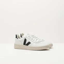 Mujer VEJA Zapatillas Deportivas-ZAPATILLA- - V-10 LEATHER EXTRA WHITE BLACK VX020005